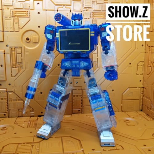 THF Toy House Factory Soundwave MP-13 Clear Version (/w Laserbeak + Buzzsaw)