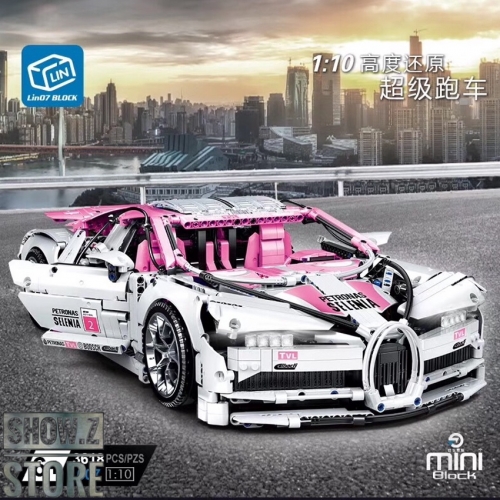 Lin07 Block 007 1/10 Bugatti Chiron Pink Version