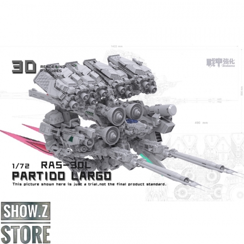 Rodams 1/72 RAS-30L Partido Largo RX-78GP03D Gundam Dendrobium Orange Version