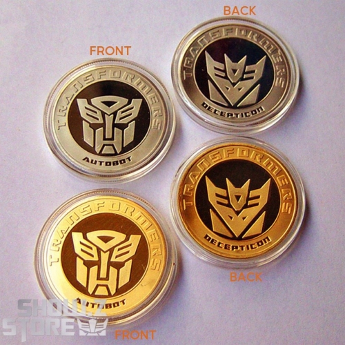 Transformers Autobots & Decepticons Commemorative Medal Set of 2