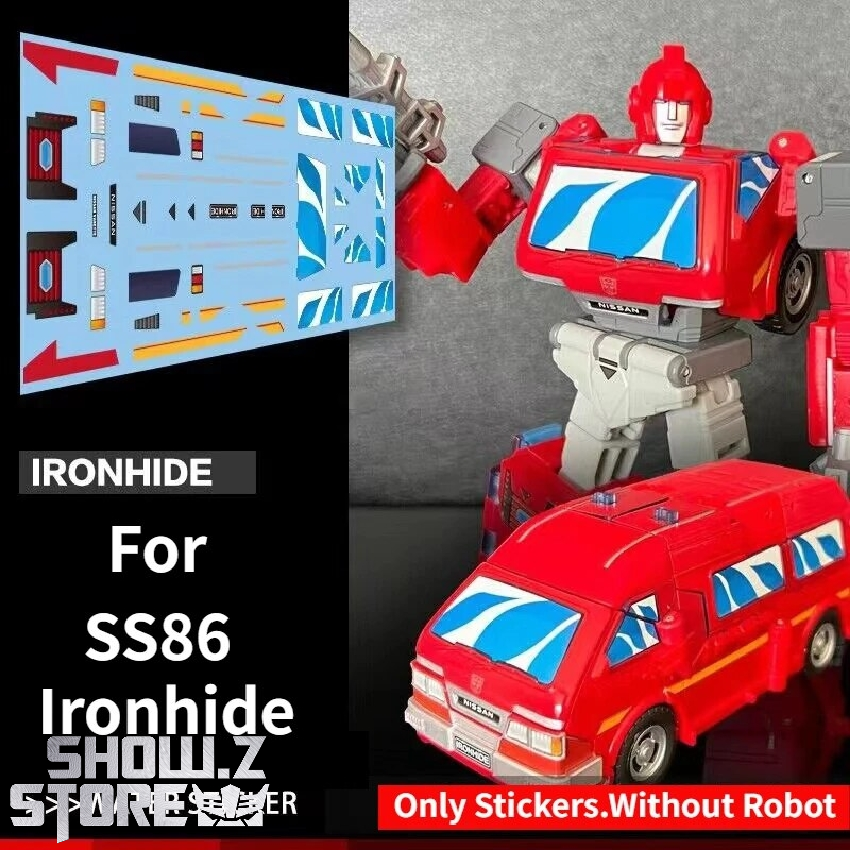 Waterslide Decal for Transformation SS86 Ironhide